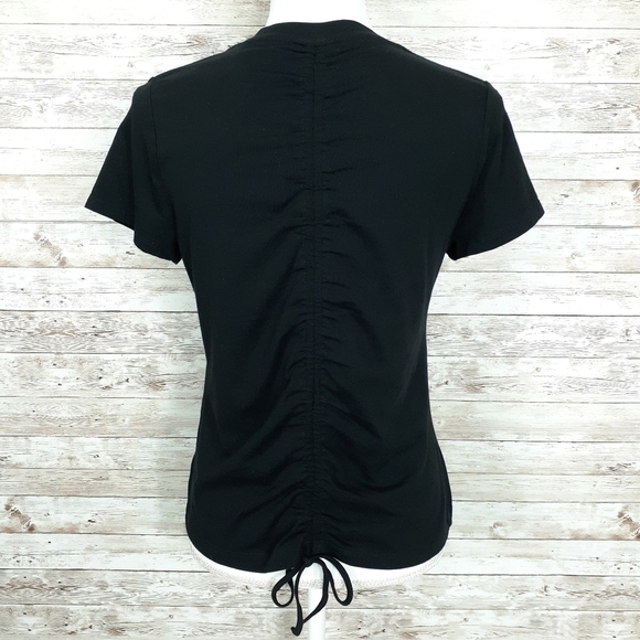 All In Motion Top XS Gathered Back Short Sleeve 82 - Picture 3 of 6